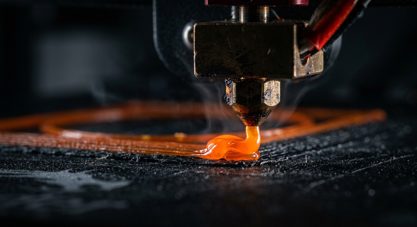 High-speed CoreXY printer extruding infill